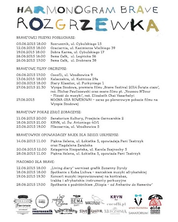 Brave Rozgrzewka - czerwcowe weekendy pelne kultury
